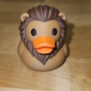3D Printed Lion Duck Figurine Nwot